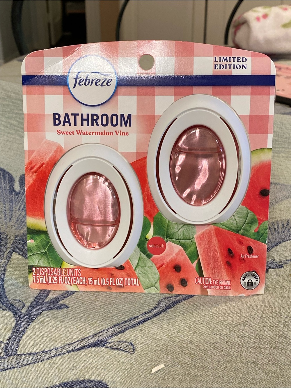 Febreze Bathroom Air Freshener Sweet Watermelon Vine 2 Pack Limited Edition
